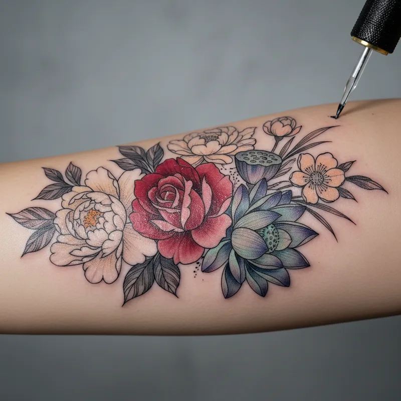 Tatouage floral : significations, styles et placements les plus demandés