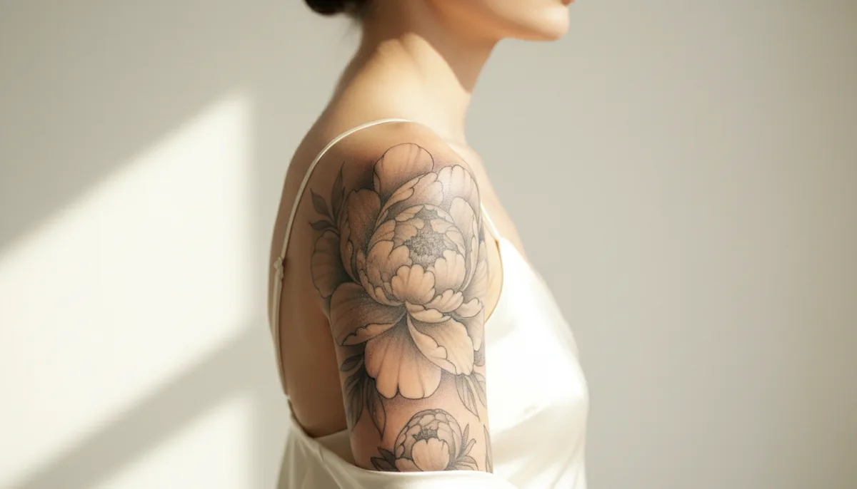 Tatouage floral épaule femme : fleurs, styles et placements adaptés