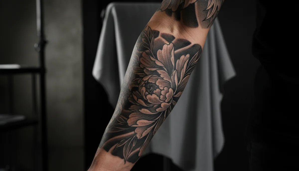 Tatouage floral homme : styles, significations et placements