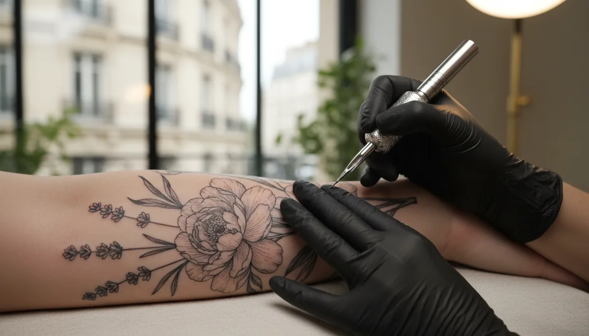Tatouage floral à Paris : studios, styles et tarifs 2026